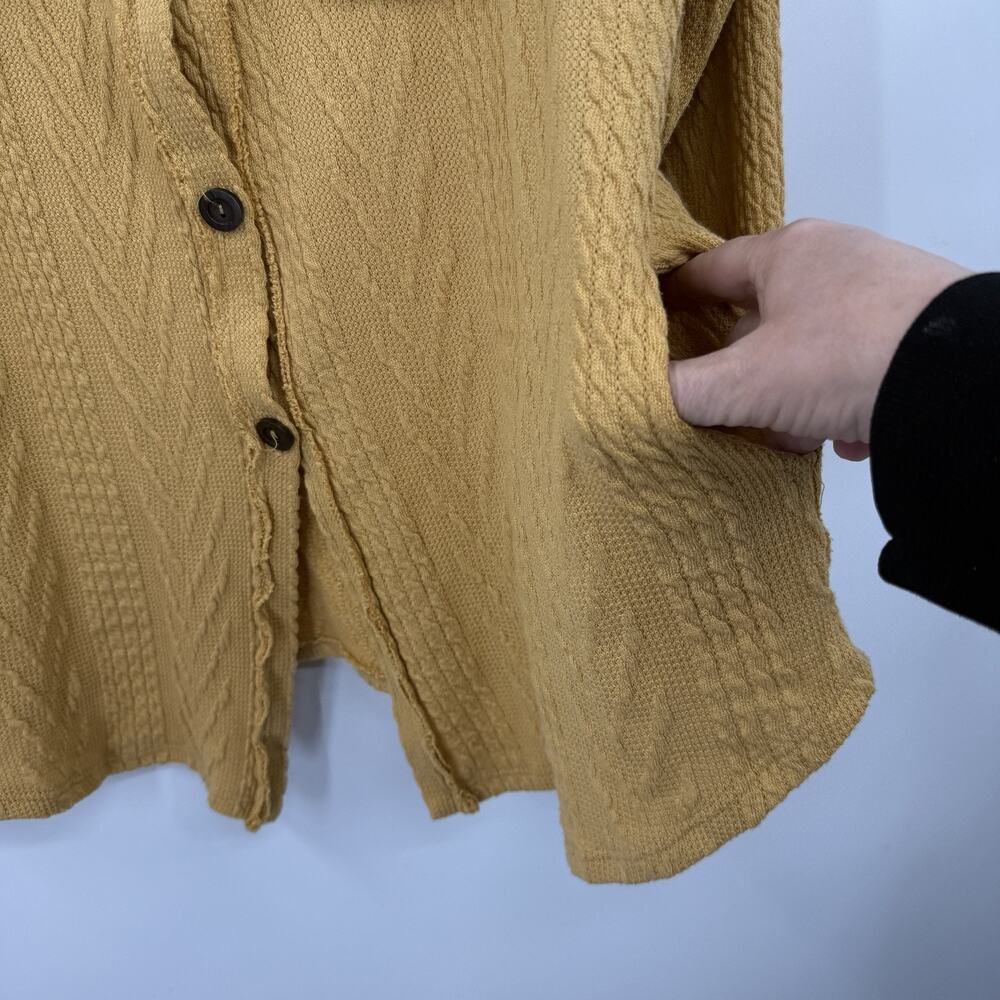 Bucketlist Button Up Shacket Cableknit Oversized … - image 8